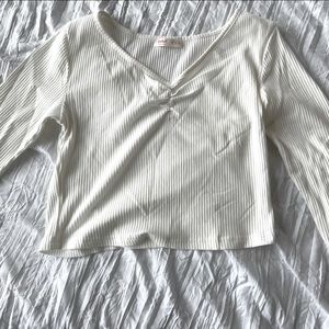 Basic Off-White Long Sleeve Shirt